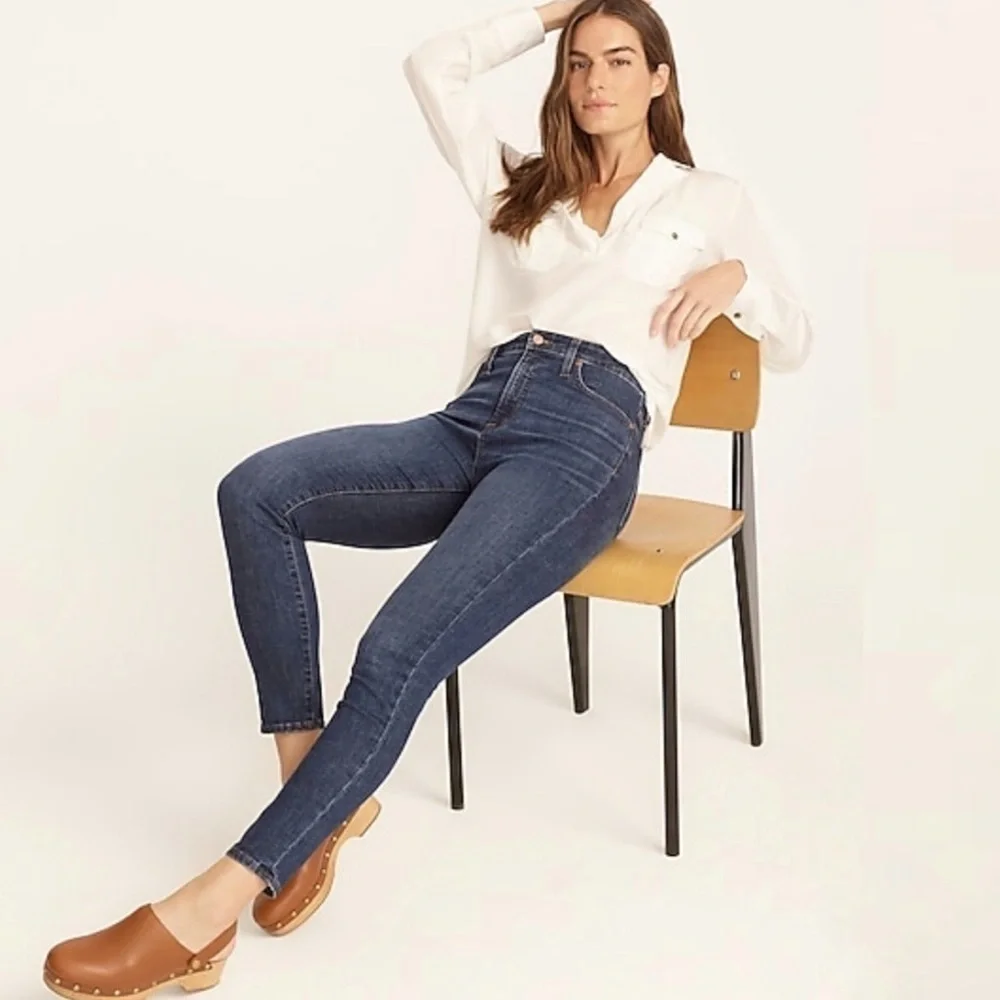 J. Crew Tall Curvy Toothpick Jeans in Dryden Wash 26 Tall